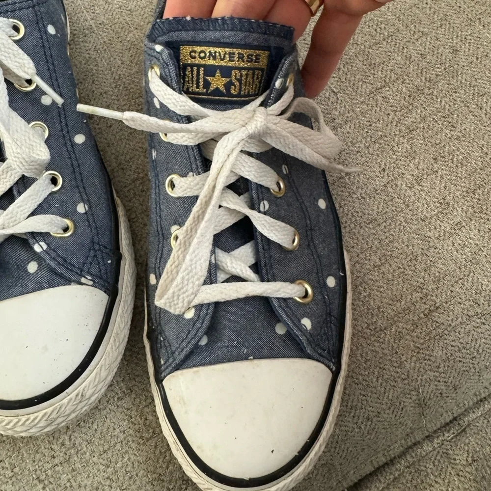 CONVERSE All-Stars Lo-Top Madison Polka Dot‎ Sneakers Size 2